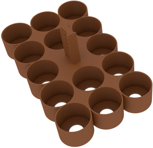 Feldherr paint racks + token trays for 4l Really Useful Boxes - 56 Citadel paint pots (12 ml / 18 ml / 24 ml) + game material