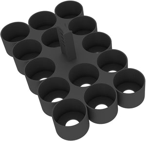 Feldherr paint racks + token trays for 4l Really Useful Boxes - 56 Citadel paint pots (12 ml / 18 ml / 24 ml) + game material