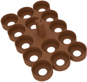 Feldherr paint racks + token trays for 4l Really Useful Boxes - 56 Citadel paint pots (12 ml / 18 ml / 24 ml) + game material