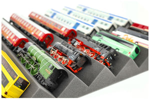 500 x 500 x 55 mm customizable zig-zag pattern Feldherr foam tray for model railways H0 Gauge / 00 Gauge