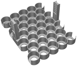 Feldherr Paint Rack for color bottles - 32 compartments