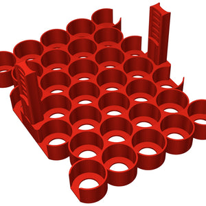 Feldherr Paint Rack for color bottles - 32 compartments