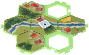7 szt. wartościowy zestaw uchwytów na płytki Feldherr Hex do Dorfromantik: The Board Game