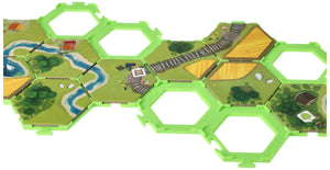 7 szt. wartościowy zestaw uchwytów na płytki Feldherr Hex do Dorfromantik: The Board Game