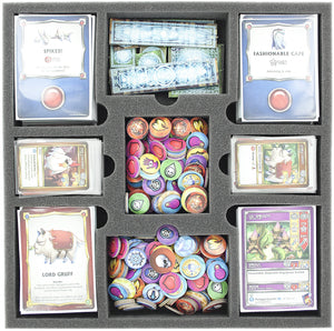 Zestaw wartości tacki na pianę dla Super Dungeon Explore - Zapomniany król plus karty i tokeny