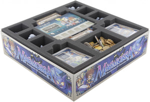 AGHR050BO 50 mm foam tray with 10 compartments for Masmorra: Dungeons of Arcadia - heroes and cards