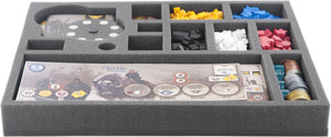 AVFL040BO 40 mm foam tray for Scythe board game box with 13 compartments