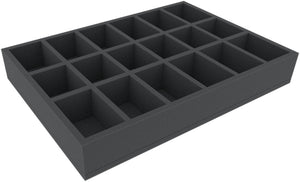 AYMFCJ060BO 420 mm x 300 mm x 60 mm foam tray for board games with 18 compartments