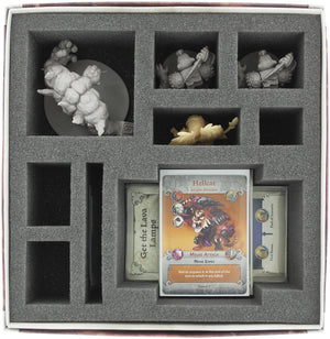 Foam tray Value Set for Arcadia Quest: Whole Lotta Lava board game box
