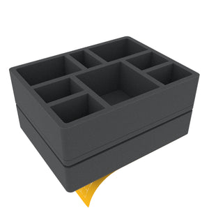 Feldherr foam set for Citadel Battle Figure Case - 16 larger Miniatures + Pick and Pluck tray for tanks/monsters