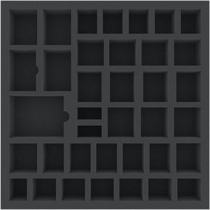 DCMEMZ050BO 370 mm x 370 mm x 50 mm foam tray for board games - 37 compartments
