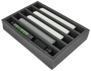 DD065A002 Feldherr foam insert for model railway - 00 scale - 5 compartments - for upright storage