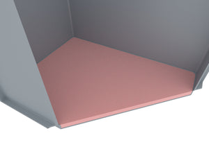 DEMENL010ESD 10 mm leveling foam base for Auer Euro Container 40 x 30 - electrostatic dissipative