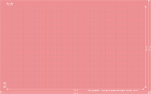 DS070RESD Double-Size Pick and Pluck foam tray 70 mm - electrostatic dissipative