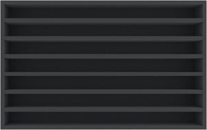 EUMFML065BO 560 x 360 x 65 mm Foam insert with 7 compartments for Euroboxes 60/40