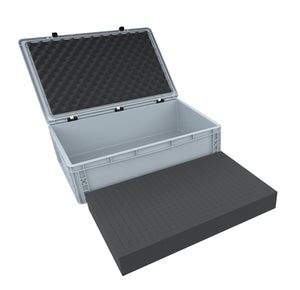 ED 64/17 HG Walizka Eurocontainer Case / Euro Box 600 x 400 x 185 mm włącznie z pianką do pobierania i odkładania