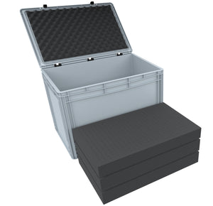 ED 64/42 HG Eurocontainer Case / Euro Box 600 x 400 x 435 mm inclusive pick and pluck foam