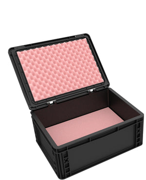 Feldherr ESD Foam Set + Euro Box for 2.5'' SSD / HDD hard drives / Printed Circuit Boards / Workshop - 60 compartments