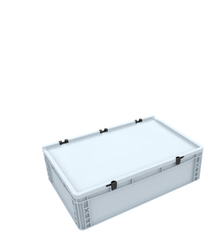 Euro Box / Container Case for model railway locomotives, wagons and vehicles - 3 slots for 0 Gauge - vertical