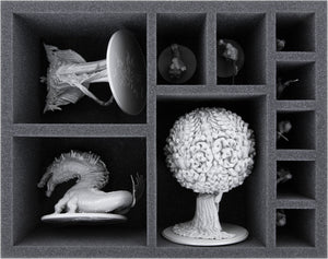 Feldherr foam set with Eurobox DSEB165 + Organizer Insert for Kingdom Death: Monster Gambler's Chest Expansion - miniatures + accessories