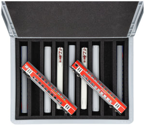 Feldherr Eurobox 40 x 30 cm Set for model railway - TT scale - 9 compartments - foam insert for upright storage