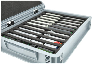 Feldherr Eurobox 40 x 30 cm Set for model railway - Z scale - 11 compartments - foam insert for upright storage