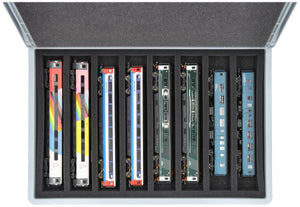 Feldherr Eurobox 60 x 40 cm Set for model railway - 00 scale - 8 compartments - foam insert for horizontal storage