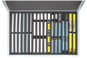 Feldherr Eurobox 60 x 40 cm Set for model railway - N scale - 18 compartments - foam insert for upright storage