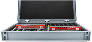 Feldherr Eurobox 60 x 40 cm Set for model railway - TT scale - 14 compartments - foam insert for upright storage