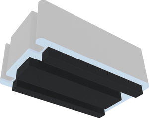 Hard foam insert 20 tablets in XL cases compatible with Apple iPad, Samsung and Microsoft Surface Go for Auer Case CP 6433