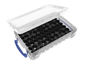 Feldherr paint rack set for 4L Really Useful Boxes - 56 Citadel Paint Pots (18ml / 24ml)