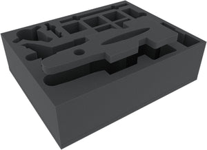 FSKC100BO 100 mm full-size foam tray for Star Wars X-WING C-ROC Cruiser, Hound's Tooth, JumpMaster 5000 and Slave 1