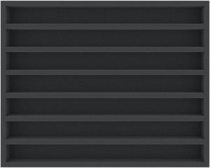 FSMELK035BO 35 mm Full-Size foam tray with 7 compartments