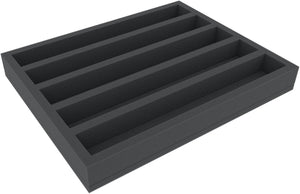 FSMELN040BO 40 mm Ful-Size foam tray with 5 compartments