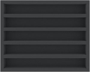 FSMELN040BO 40 mm Ful-Size foam tray with 5 compartments