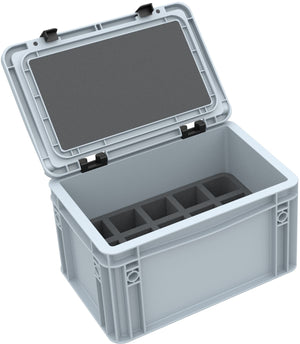 Feldherr Storage Box Eurobox with Foam Set for BattleTech Mechs and Tanks transport and protection (EB188Set)