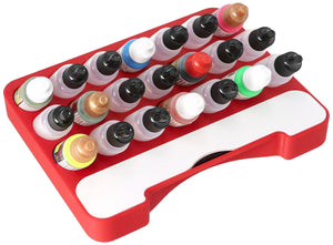 Feldherr paint rack with brush compartment for 4l Really Useful Box - 21 paint bottles