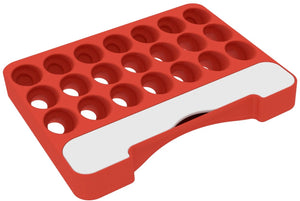 Feldherr paint rack with brush compartment for 4l Really Useful Box - 21 paint bottles