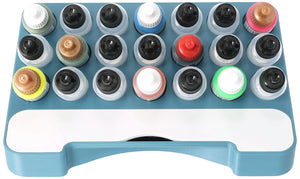 Feldherr paint rack with brush compartment for 4l Really Useful Box - 21 paint bottles