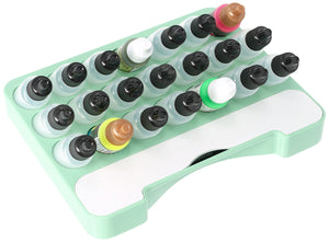 Feldherr paint rack with brush compartment for 4l Really Useful Box - 21 paint bottles