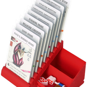 Feldherr card holder with token compartment for Wyrmspan - 9 dragon cards + game material