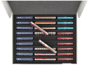 Feldherr Storage Box FSLB040 for model railway locomotives, wagons and vehicles - 9 slots for Z gauge horizontal