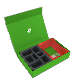 Feldherr Magnetic Box green for Warhammer Age of Sigmar: Warscroll Cards (large) + Miniatures + Accessories