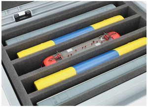 Feldherr Eurobox 40x30 Set for model railway - H0 scale - 5 compartments - foam insert for upright storage