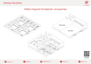 Feldherr Organizer Insert for Daybreak - core game box
