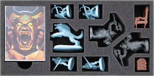 Feldherr foam and Organizer Insert Bundle for HeroQuest (2021) core game + 5 expansions - in original board game boxes