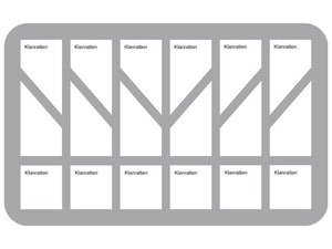 HS035SKBO 35 mm (1,4 cala) Taca na pianę do 18 Ciepłomłotych Klanratów półwymiar z podstawą