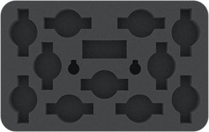 HS030DF03 30 mm half-size foam tray for Dropfleet Commander - UCM Frigates or Shaltari Voidgates + FREE capsule for pegs