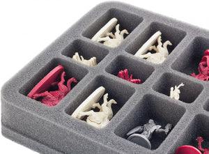 Taca piankowa HS035DC02 do zejścia: Podróże w ciemnej 2. edycji - 18 miniatur HS035DC02 35 mm Half-Size Taca na pianę dla 18 cyfr zniżania