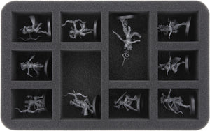 HS045WH37 45 mm foam tray for Warhammer - 10 compartments